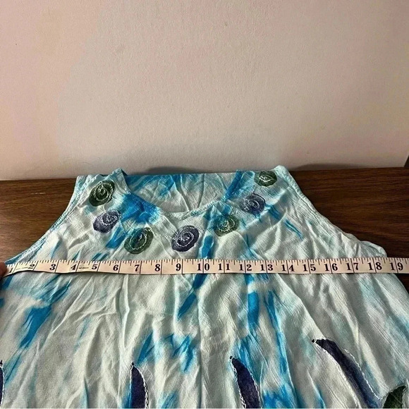 ❤️ Divine Sunset Romantic rayon dress asymmetrical hemmed OS - Picture 8 of 10